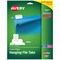Avery Printable Hanging File Folder Tabs, 1/5 Cut, White, 90 Total (8211)